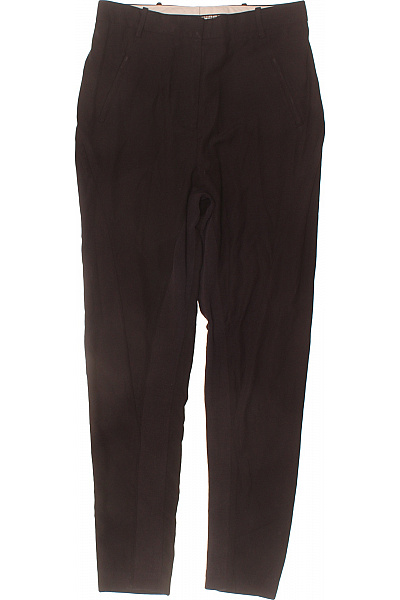 Dámské černé elegantní business kalhoty s kapsami polyesterové Vel. 36 | Unimoda | obrázek 2