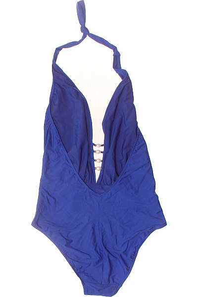 LISE CHARMEL modré jednodílné plavky za krk s průstřihy a kamínky Velikost L | LISE CHARMEL | obrázek 3