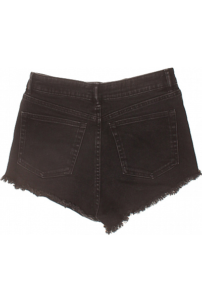 ZARA Dámské černé džínové kraťasy s vysokým pasem a kapsami Velikost 36 | ZARA | obrázek 2