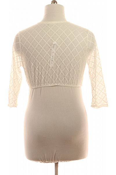 Stockerpoint Dámské tričko bílé krátký rukáv crop top s výšivkou průhledné Velikost 44 | Stockerpoint | obrázek 3