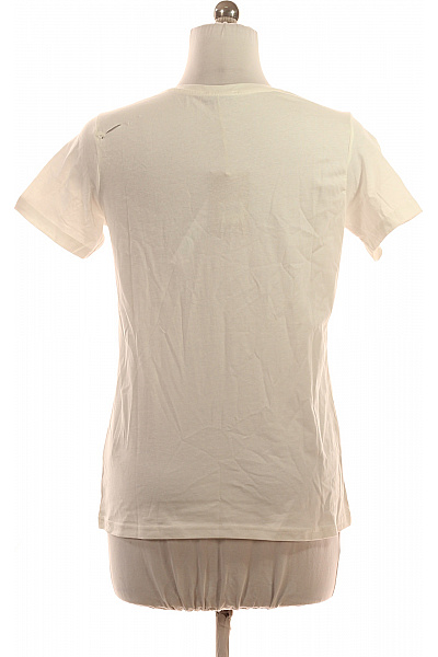 Eight2Nine Dámské bavlněné bílé tričko s krátkým rukávem a květinovým potiskem retro Vel. M | Eight2Nine | obrázek 3