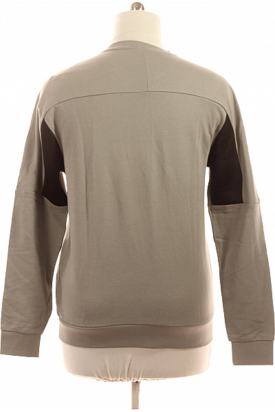 ARMANI Pánská mikina bez kapuce polyesterová šedá streetwear crewneck Velikost l | ARMANI | obrázek 2