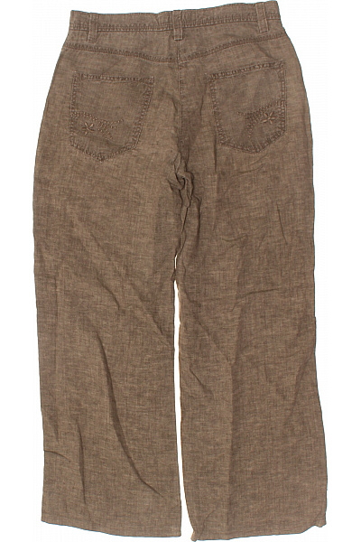 BRAX Plátěné široké volnočasové kalhoty hnědé Velikost 36 | BRAX | obrázek 3