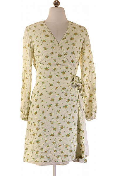 Modstrom Zavinovací šaty S Dlouhým Rukávem Květované Vel. S