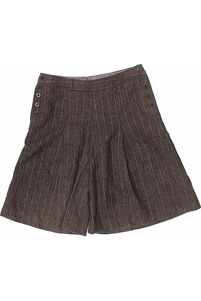 ted baker Vlněné pruhované elegantní kraťasy ke kolenům retro Vel. EU 2 | ted baker | obrázek 2