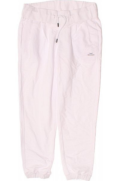 Venice Beach Dámské Bílé Bavlněné Tepláky Volnočasové S Kapsami Velikost Xl