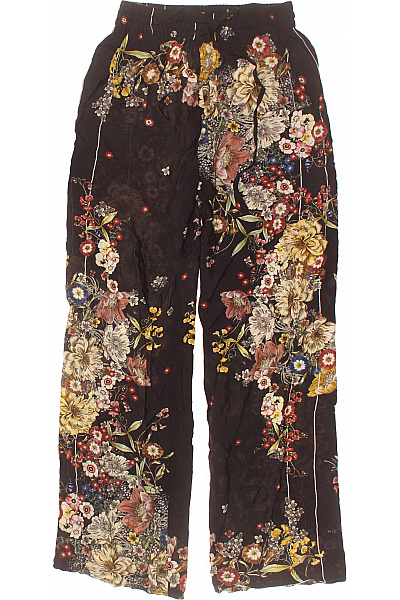 ZARA Dámské kalhoty květované volné široké letní Vel. s | ZARA | obrázek 2