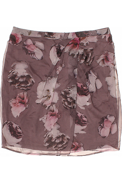 COMMA Dámská polyesterová krátká květinová průsvitná áčková sukně Vel. 38 | COMMA | obrázek 2