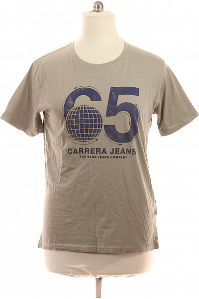 Carrera Pánské tričko s krátkým rukávem a potiskem šedé Vel. XL | Carrera | obrázek 2