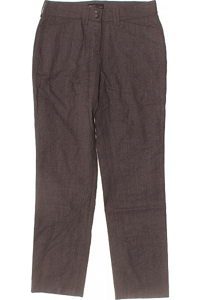 BRAX Dámské vlněné oblekové kalhoty rovné hnědé elegantní business Velikost EU 36 | BRAX | obrázek 2