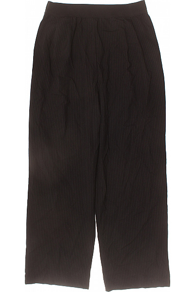 ZARA Dámské elegantní pruhované dlouhé kalhoty černé Velikost l | ZARA | obrázek 2