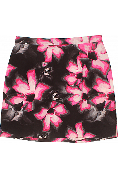 River Island Dámská bavlněná mini sukně černá s růžovým květinovým vzorem Velikost 38 | River Island | obrázek 2