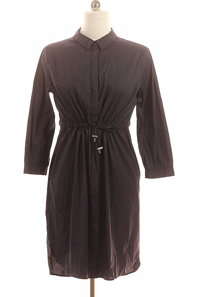 COMMA Dámské bavlněné šaty košilové s dlouhým rukávem a páskem Vel. 42 | COMMA | obrázek 2