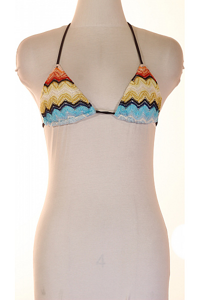 barevné háčkované trojúhelníkové bikiny za krk Velikost 40 | Unimoda | obrázek 2