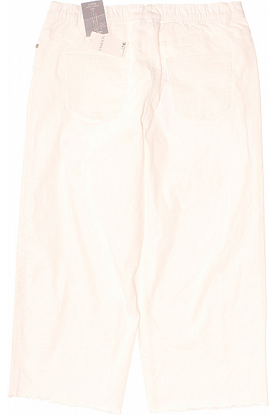 SAMOON Dámské bavlněné tříčtvrteční džíny s kapsami a gumou v pase Velikost 44 | SAMOON | obrázek 2