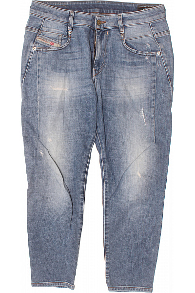 DIESEL Dámské Modré Bavlněné Džíny S Dírami Vintage Vel. W26/L32