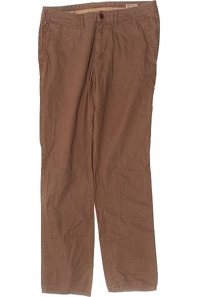TOMMY HILFIGER Pánské bavlněné hnědé volnočasové rovné chinos kalhoty Vel. M | TOMMY HILFIGER | obrázek 2