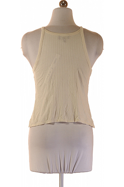 theory Dámské tričko bez rukávů béžové žebrované basic Velikost XS | theory | obrázek 2