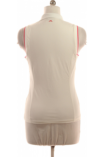 J.Lindeberg dámské bílé polo tričko bez rukávů sportovní polyesterové Velikost m | J.Lindeberg | obrázek 3