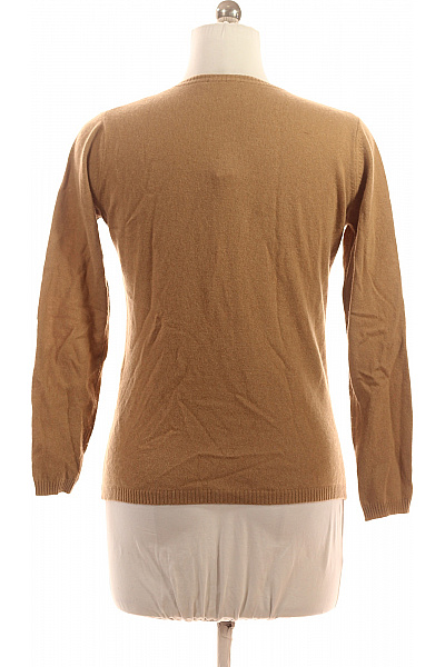 Dámský hnědý kašmírový kardigan propínací žebrovaný elegantní basic Vel. EU L | Unimoda | obrázek 2