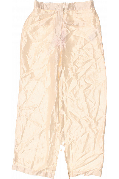 VERO MODA Dámské saténové kalhoty volné béžové Velikost M | VERO MODA | obrázek 2