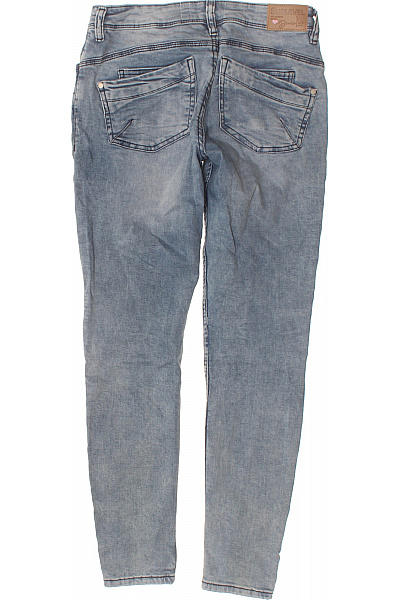 Sublevel Dámské džíny strečové úzké s kapsami na knoflíky modré Vel. M | Sublevel | obrázek 2