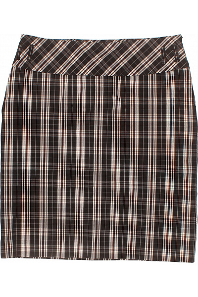 OLSEN Dámská polyesterová kostkovaná mini pouzdrová sukně tmavá Velikost 42 | OLSEN | obrázek 2