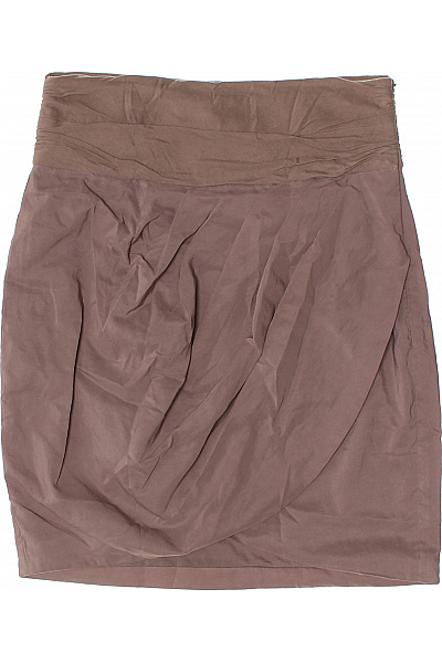 Esprit Dámská polyesterová mini sukně hnědá řasená elegantní Velikost 38 | Esprit | obrázek 2