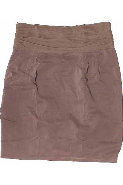 Esprit Dámská polyesterová mini sukně hnědá řasená elegantní Velikost 38 | Esprit | obrázek 3