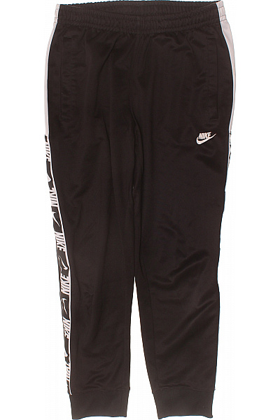 Nike Dámské černé Polyesterové Sportovní Tepláky S Pruhem Na Boku Velikost EU M