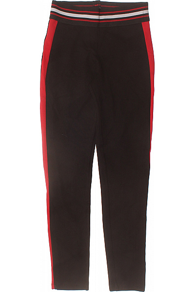 ZARA Dámské černé tepláky s červeným lampasem a pružným pasem Vel. xs | ZARA | obrázek 2