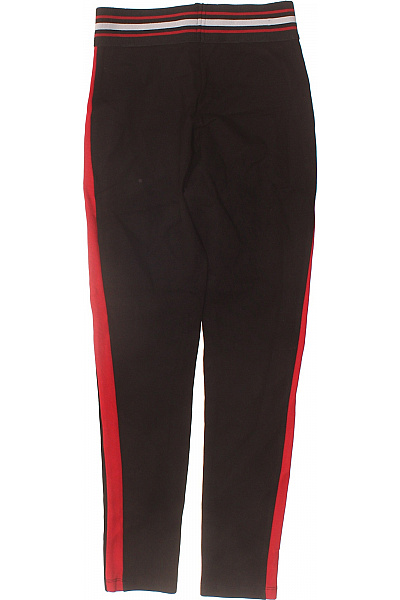 ZARA Dámské černé tepláky s červeným lampasem a pružným pasem Vel. xs | ZARA | obrázek 3