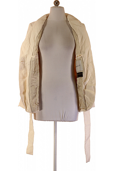 GANT Dámské sako s páskem elegantní béžové na běžné nošení Vel. 34 | GANT | obrázek 3