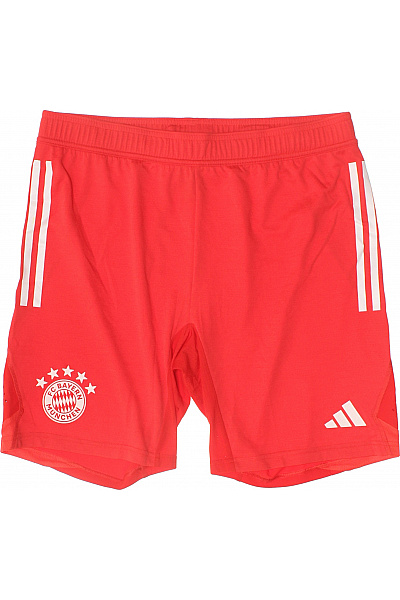 ADIDAS Pánské červené sportovní kraťasy s bočními pruhy Vel. L | ADIDAS | obrázek 2