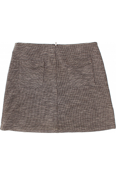 krátká pruhovaná sukně s kapsami a zipem Vel. US 8 | Unimoda | obrázek 2