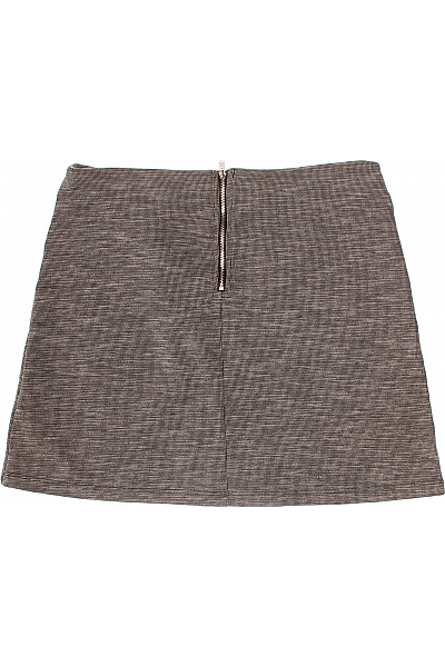 krátká pruhovaná sukně s kapsami a zipem Vel. US 8 | Unimoda | obrázek 3