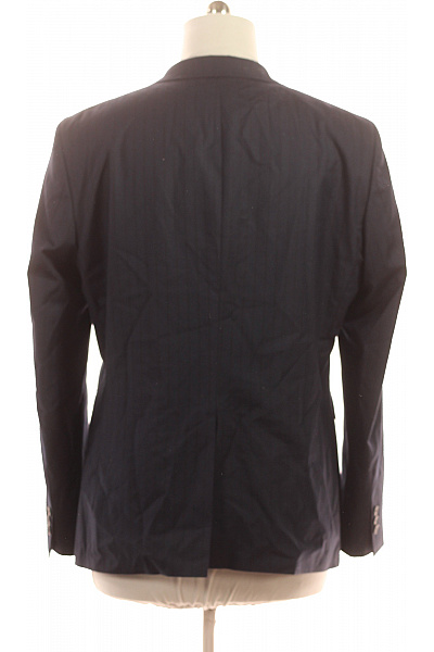 LAWRENCE GREY pánské sako modré pruhované elegantní business polyesterové Velikost EU 54 | LAWRENCE GREY | obrázek 3