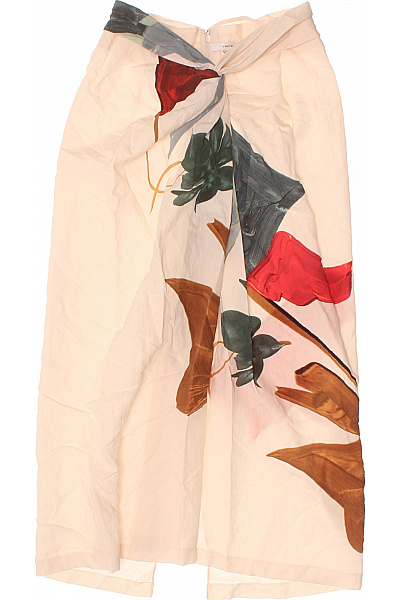 VINCE. Dámská Zavinovací Květinová Sukně Maxi Splývavá Letní Velikost EU XS