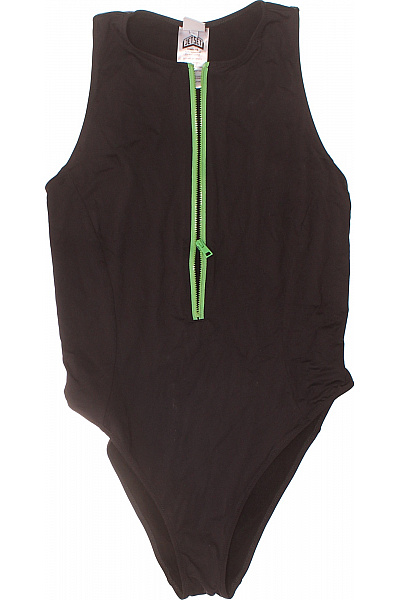 Jetset černé Jednodílné Plavky Se Zipem Sportovní Velikost EU L