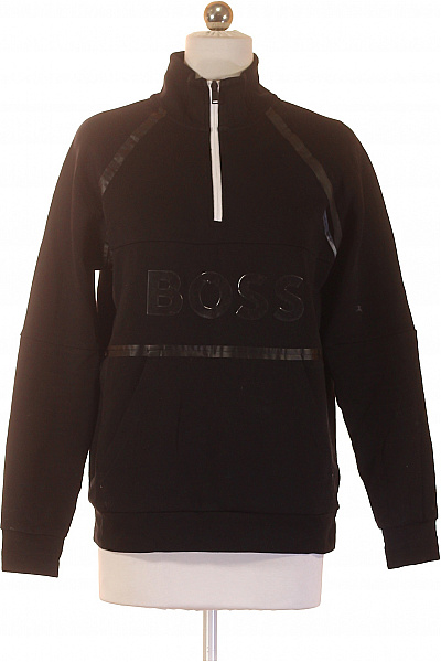 Hugo Boss Dámská černá Mikina S Dlouhým Rukávem A Potiskem Velikost S