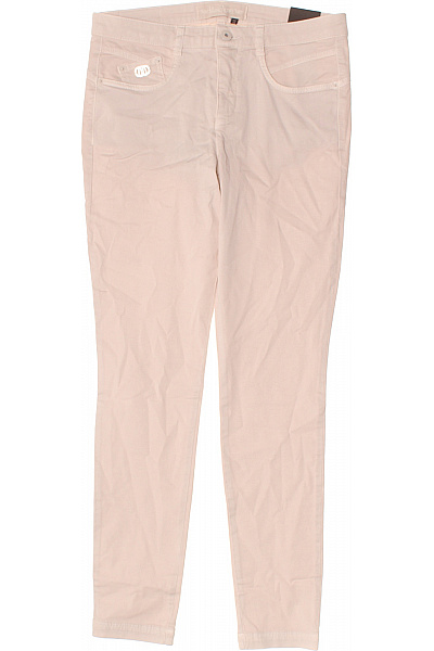 MARC AUREL Dámské Bavlněné Kalhoty Růžové Volnočasové Rovné Vel. 38