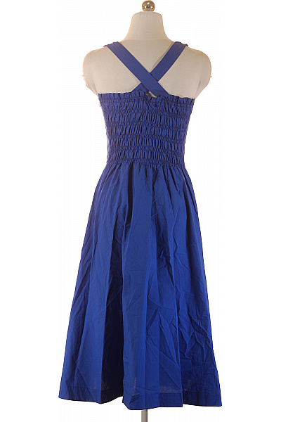 Woolrich modré bavlněné šaty na ramínka letní volnočasové midi Velikost S | Woolrich | obrázek 2