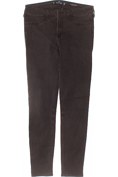 Hollister Dámské Tmavé Strečové Skinny Džíny Seprané Vel. EU 28