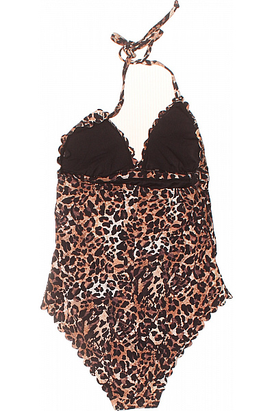 Lascana jednodílné plavky za krk tygrové s volánky Velikost EU 36A | Lascana | obrázek 3