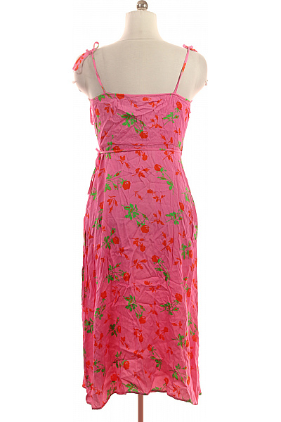 Oasis růžové květované zavinovací šaty na ramínka midi letní Velikost EU 40 | Oasis | obrázek 3