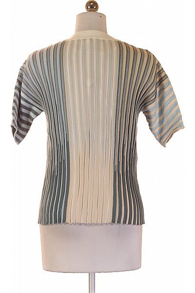 s.OLIVER Dámské tričko s krátkým rukávem pruhované béžové Velikost 36 | s.OLIVER | obrázek 3