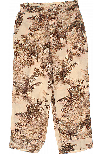 MARCCAIN Dámské lněné kalhoty s potiskem volnočasové Velikost 2 | MARCCAIN | obrázek 2