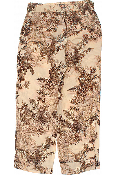 MARCCAIN Dámské lněné kalhoty s potiskem volnočasové Velikost 2 | MARCCAIN | obrázek 3