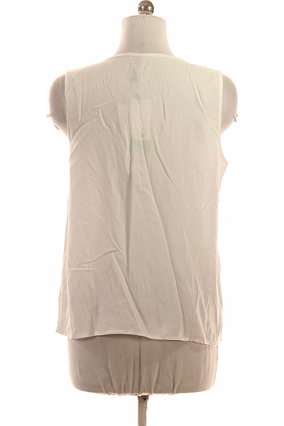 Sublevel Bílá halenka bez rukávů s výstřihem do V elegantní letní Velikost M | Sublevel | obrázek 3