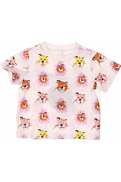 Stella McCartney Dětské Tričko S Potiskem Zvířátek Růžové Vel. 6 MESICU